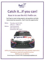 NASCAR Event at Total Automotive July 25, 2-5pm 2019
