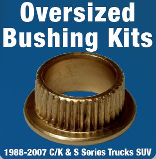 Oversize Hinge Repair Bushings